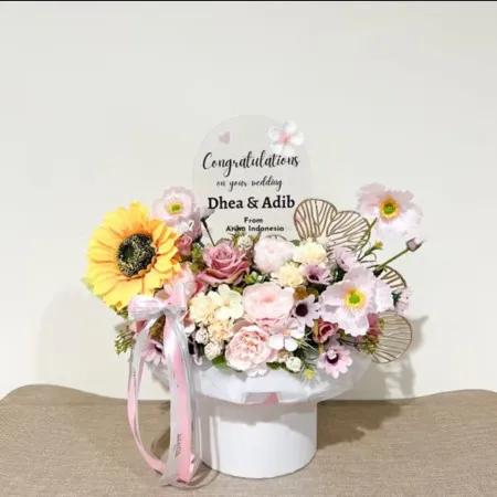 Bloom Box Akrilik Ucapan Wedding Labuhanbatu